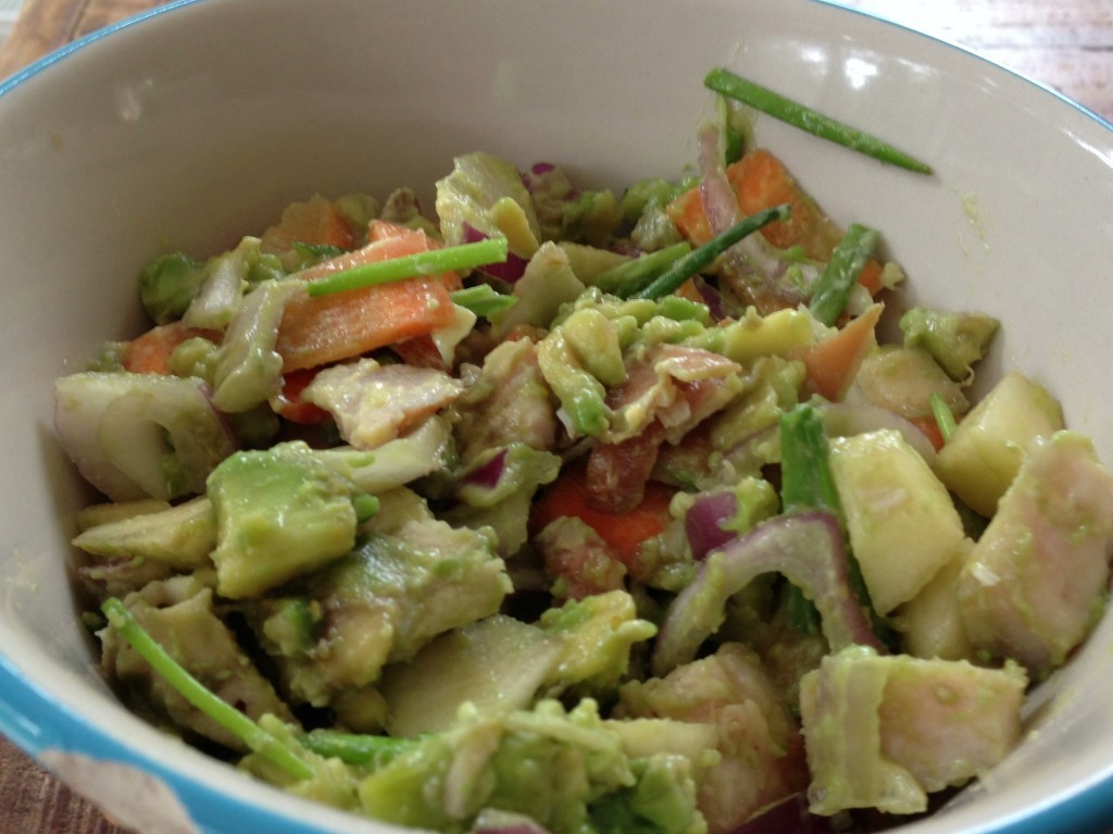 Salade kip avocado wortel